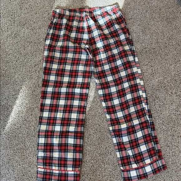 J. Crew 100% Cotton Red and Blue Plaid Pajama Pants, Small, Like New - Picture 5 of 7